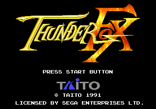 Thunder Fox Title Screen